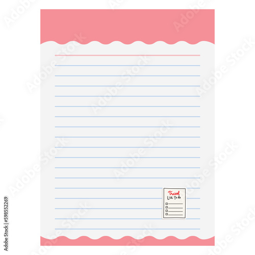 Paper Note Cheklist Travel List Todo