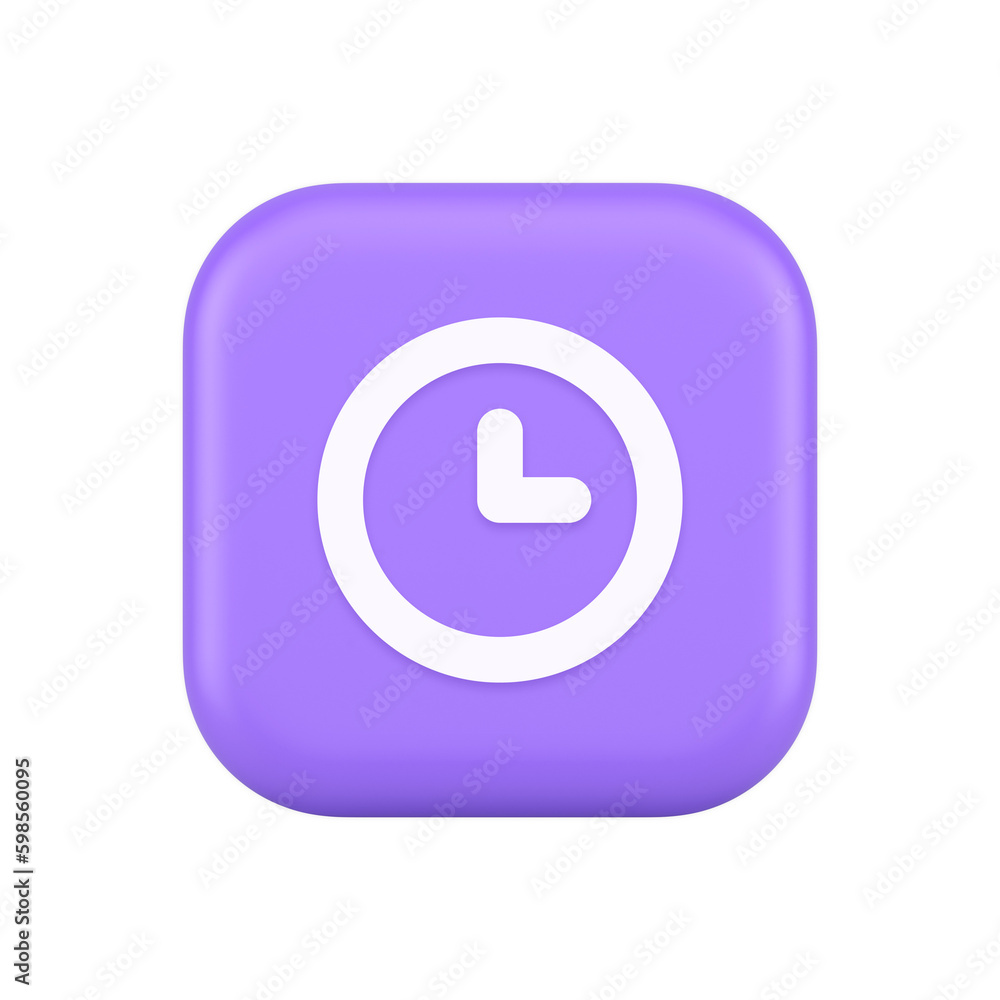 Timer countdown deadline control button time management watch web app design 3d icon Timer countdown deadline control button time management watch web app design 3d icon