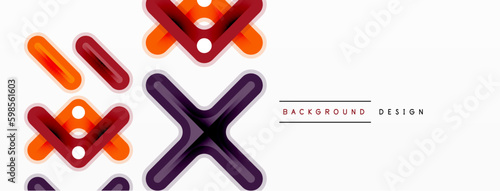 Cross line background minimal geometric template. Design for wallpaper, banner, background, landing page, wall art, invitation, prints, posters