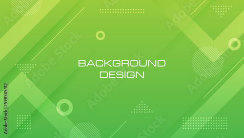 Abstract green geometric gradient background. Simple and modern concept. vector design graphic for cover design, poster, advertising