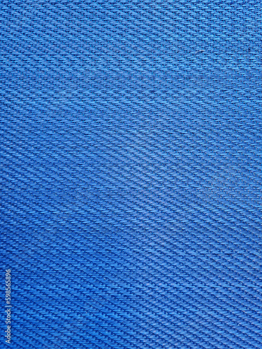 Blue fabric texture close up.