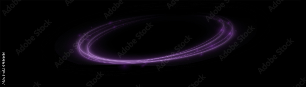 Light everyday glowing effect. Abstract light lines of movement and speed in white. semicircular wave, light trail curve swirl, road car headlights, incandescent optical fiber.
