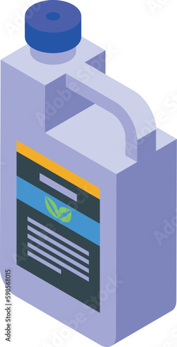 Pesticide canister icon isometric vector. Chemical garden. Farm pest