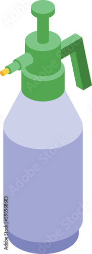 Sprayer bottle icon isometric vector. Farm pest. Home plant
