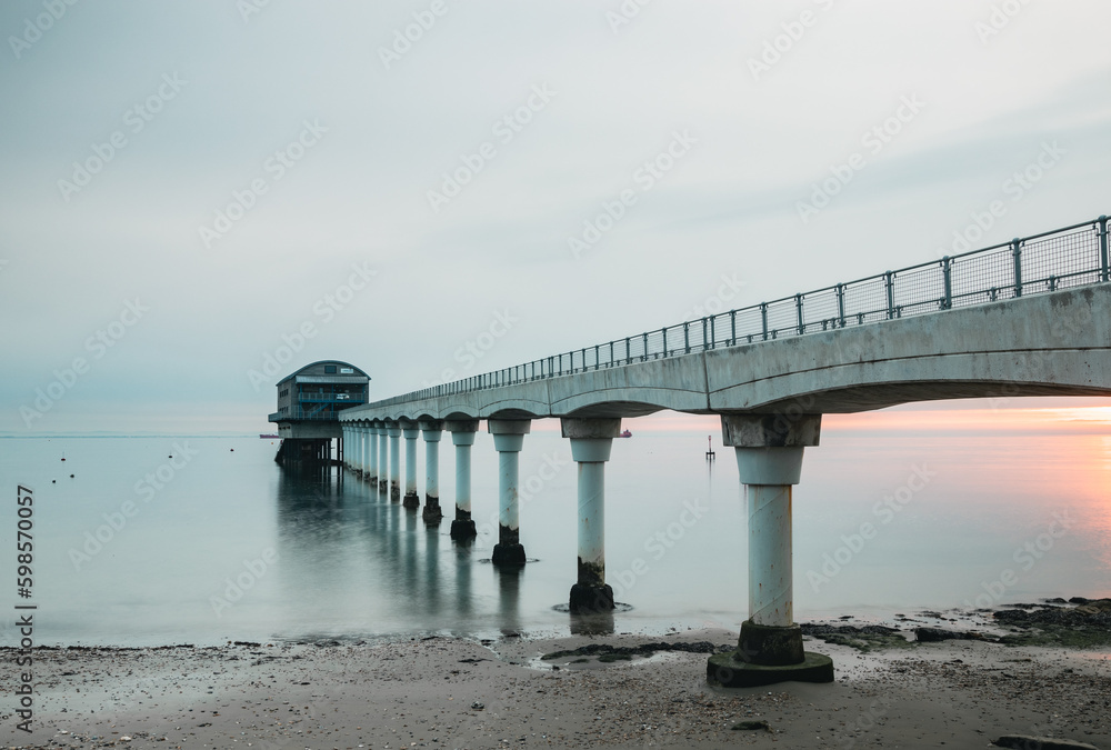 A pier in the calm sea