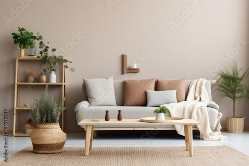 Modern stylish living room interior © lovephotos