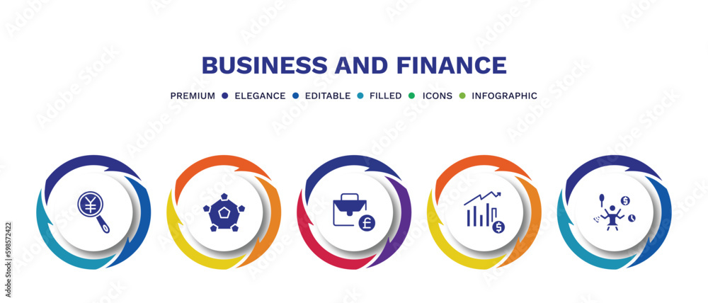 set of business and finance filled icons. business and finance filled icons with infographic template. flat icons such as yen business search, item interconnections, pounds bag of profit report, set of business and finance filled icons. business and finance filled icons with infographic template. flat icons such as yen business search, item interconnections, pounds bag of profit report,