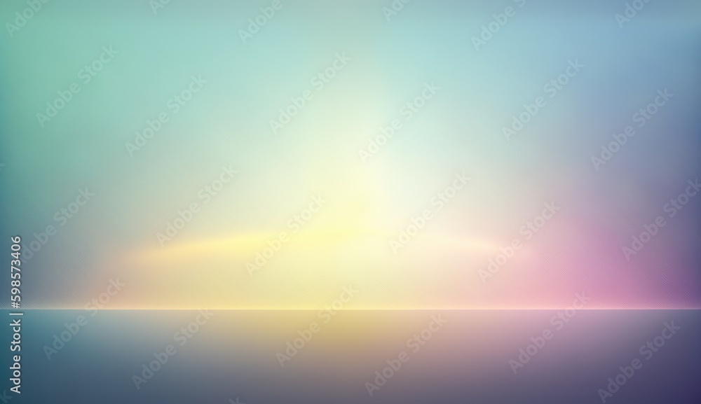 Obraz premium Abstract background with horizon and rays. Generative ai composite.