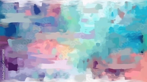 Colourful abstract background of paint strokes. Generative ai composite.