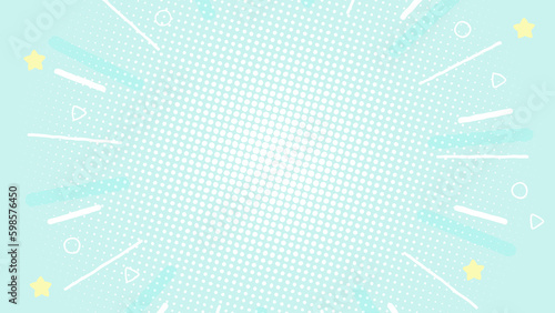 手書き風のシェイプが弾けるナチュラルな背景　