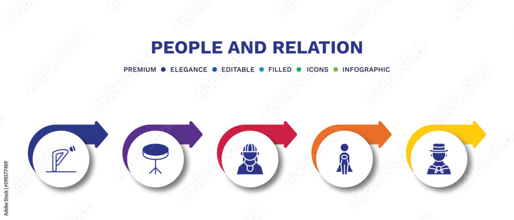 set of people and relation filled icons. people and relation filled icons with infographic template.flat icons such as ruku, round table, amazonian, cape, colombian vector. set of people and relation filled icons. people and relation filled icons with infographic template.flat icons such as ruku, round table, amazonian, cape, colombian vector.