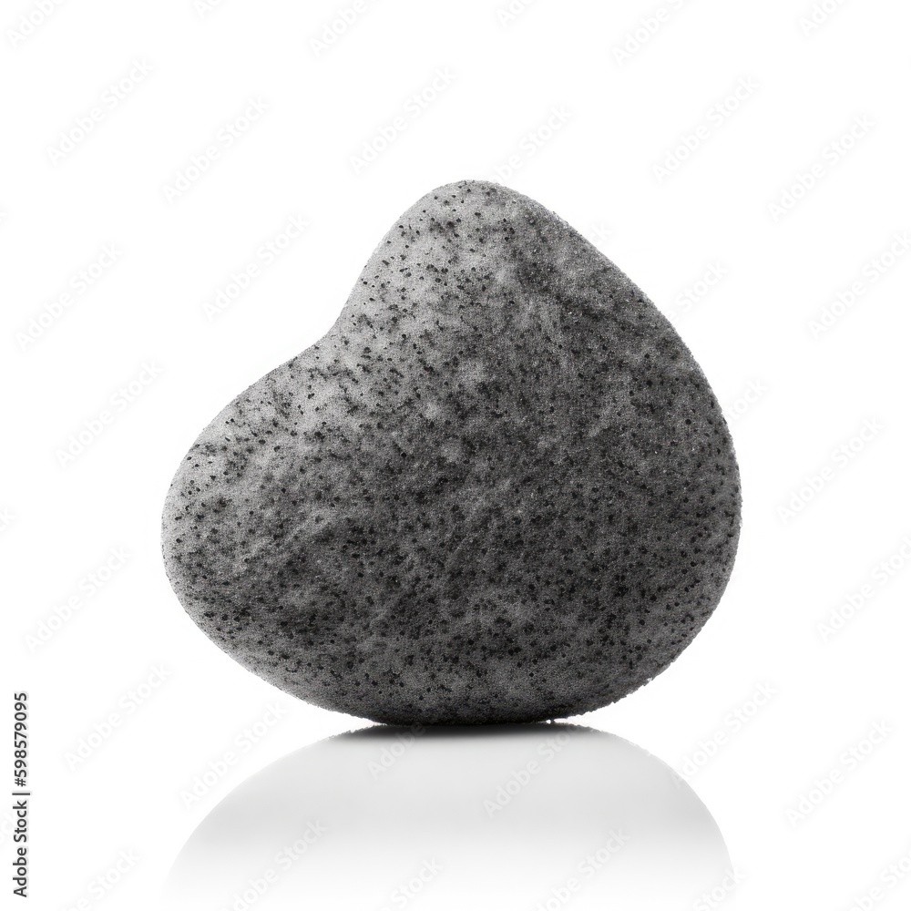 Exfoliating konjac sponge for gentle cleansing isolated on a white background, generative ai Exfoliating konjac sponge for gentle cleansing isolated on a white background, generative ai