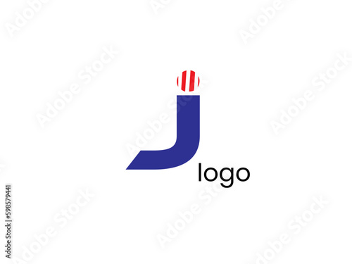 Modern , unicke, letter J and I logo ,icon vector graphic design by white background illustration.