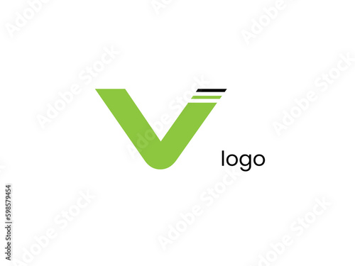 Free Download Modern , unicke, letter  V  logo ,icon  vector  graphic design  by  white background  illustration. - GFXLoad