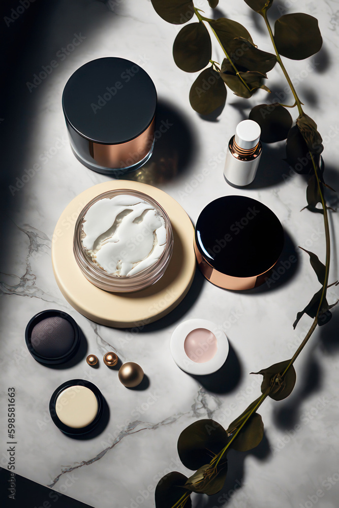 Fototapeta premium skincare products still life