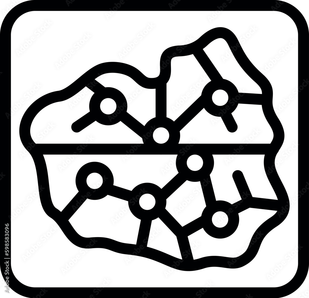 Landmark Poland icon outline vector. Warsaw map. Art city Landmark Poland icon outline vector. Warsaw map. Art city