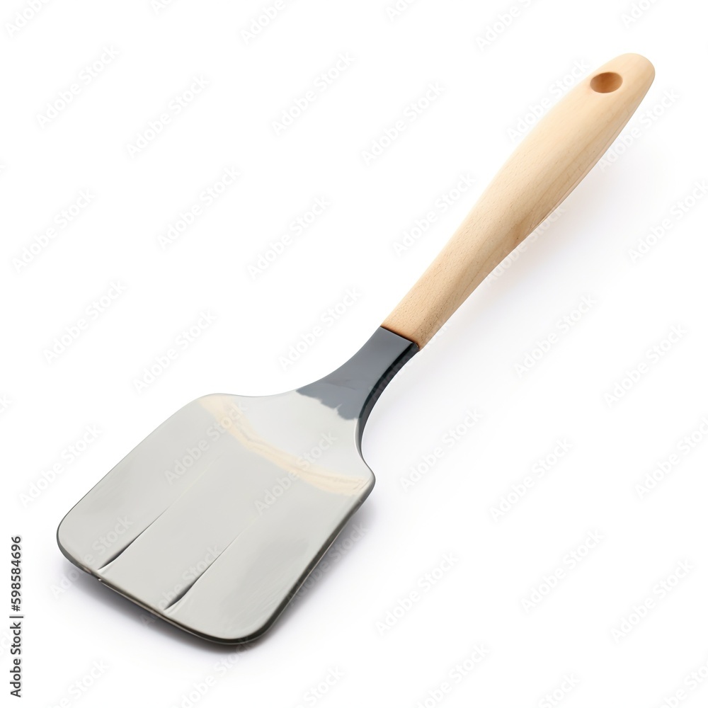 spatula isolated on a white background, generative ai spatula isolated on a white background, generative ai