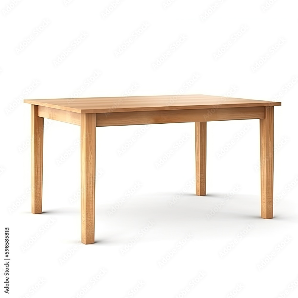 table isolated on white background, generative ai table isolated on white background, generative ai