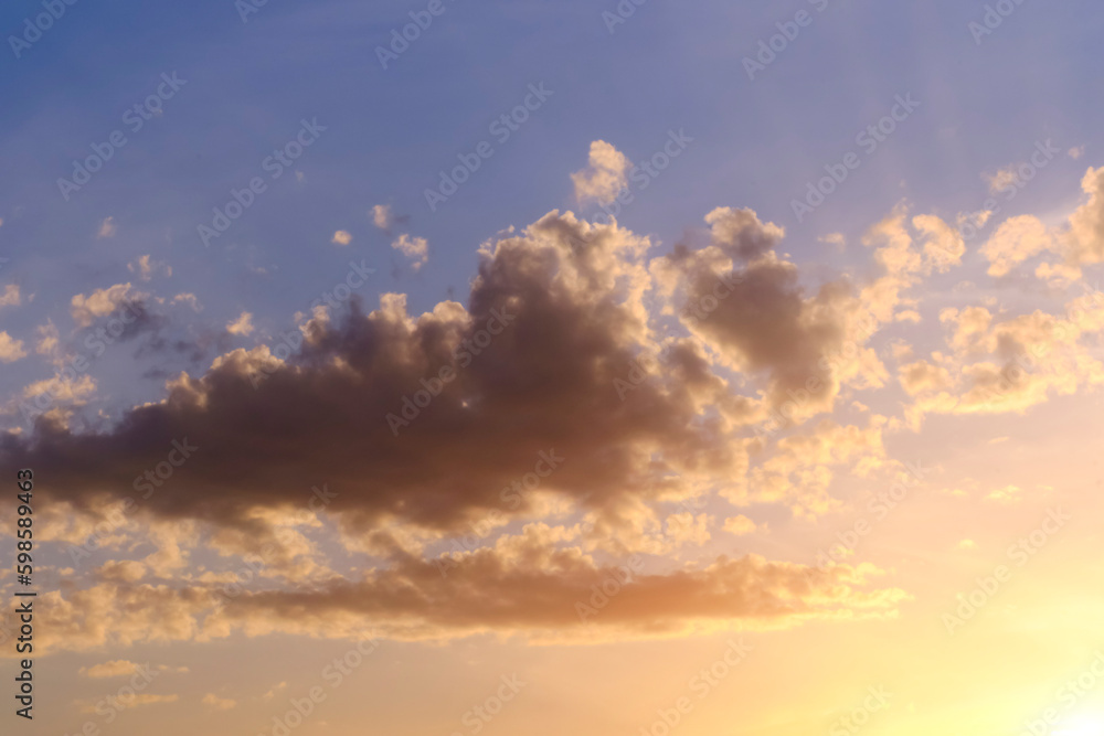 Clouds blue sky background during sunset. Clouds blue sky background during sunset.