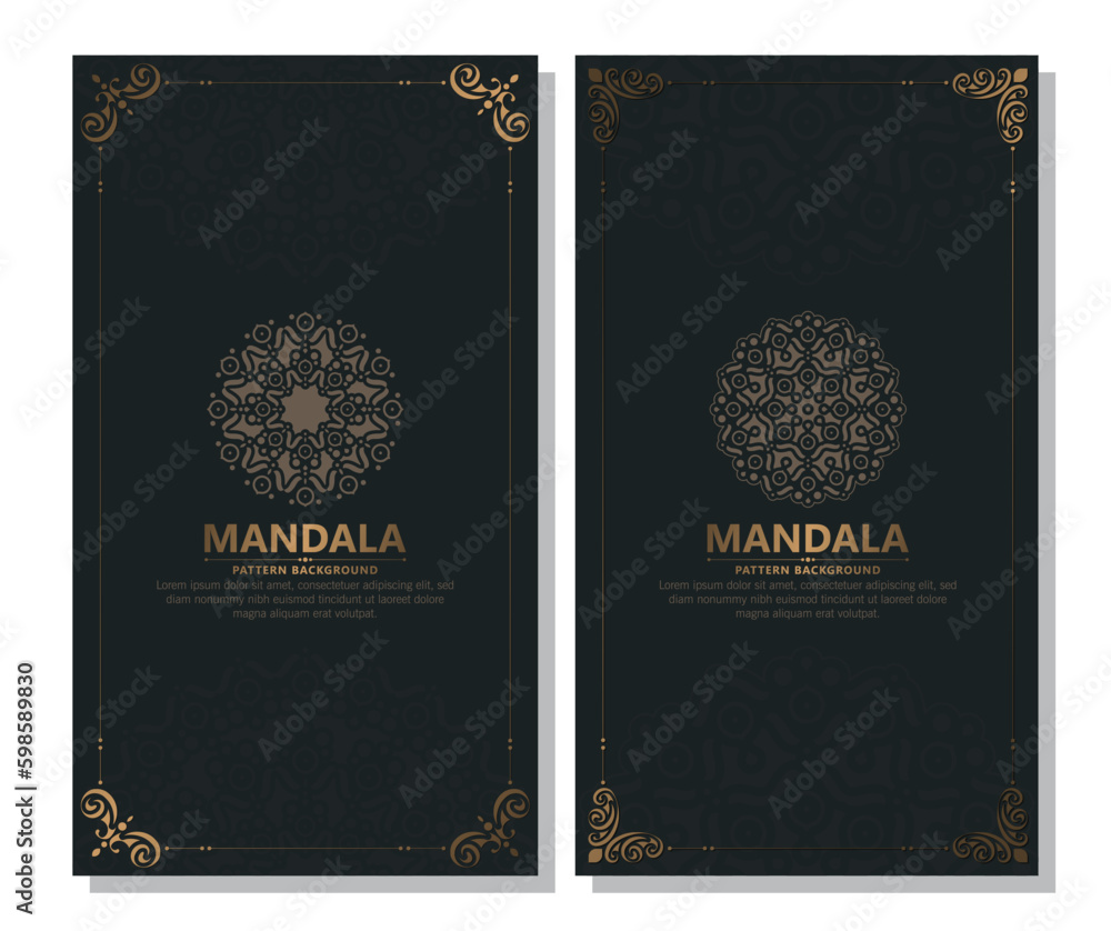 Naklejka premium Luxury ornamental mandala background with arabic islamic east pattern style