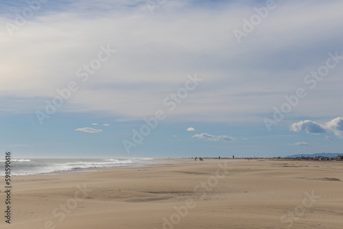 El Trabucador Beach in Delta del Ebro, Spain photo