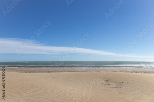 Desert and Ocean -- El Trabucador Beach in Delta del Ebro  Spain