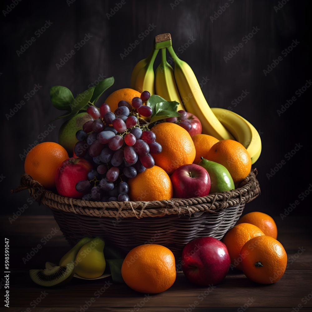 basket of fruits basket of fruits