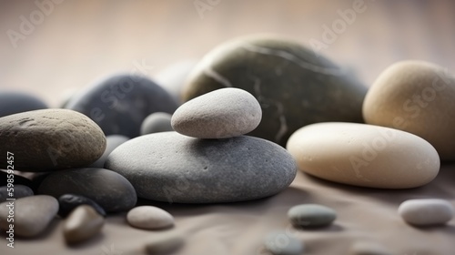 Relaxing background with pebbles