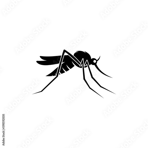 simple mosquito icon illustration vector