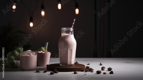 Commercial photo of milkshake
