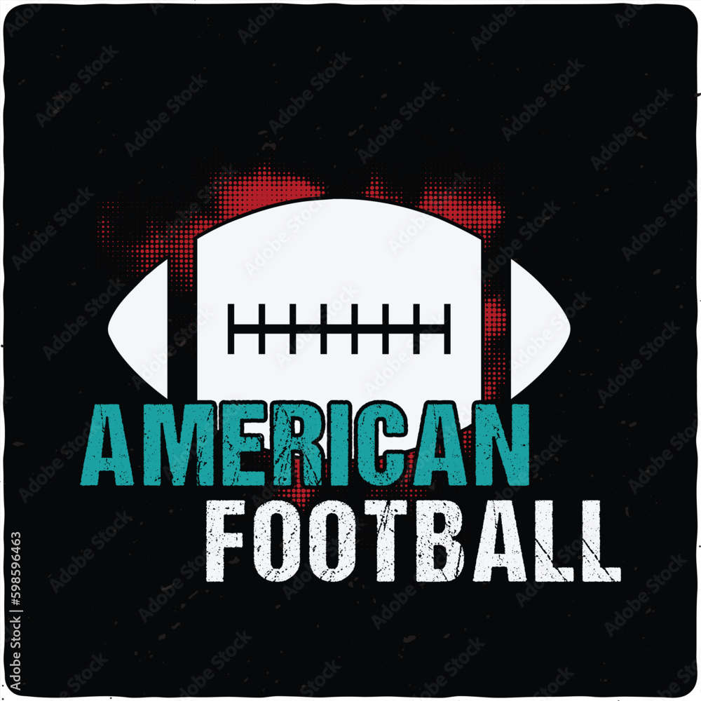 Premium Vector  American football t-shirt design