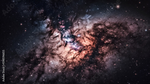 space and galaxy. Generative AI © Putrasatria
