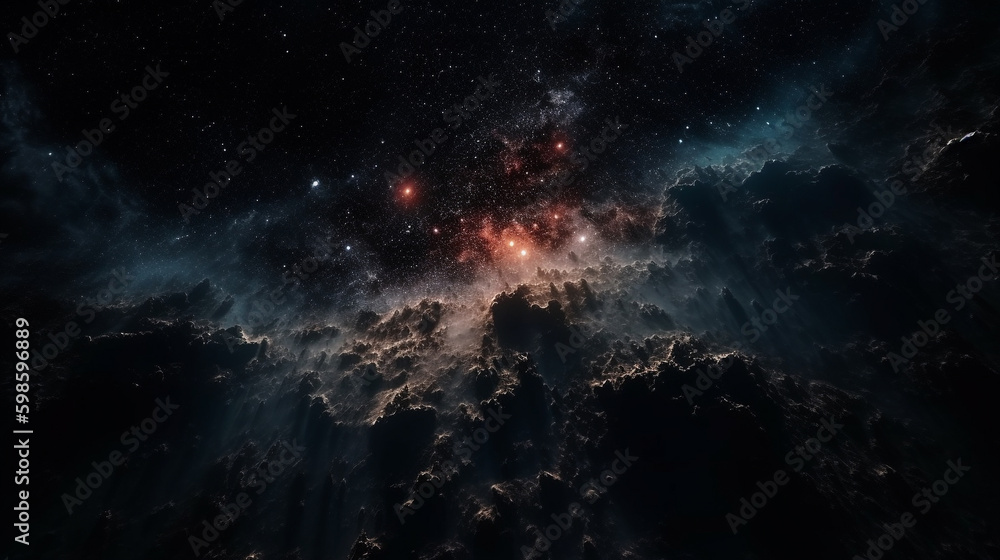 Fototapeta premium space and galaxy. Generative AI