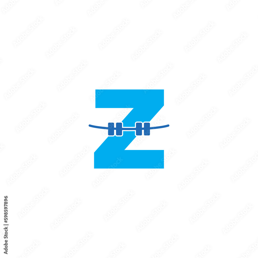 Letter Z And Bracelet Teeth Logo Design 001 Letter Z And Bracelet Teeth Logo Design 001