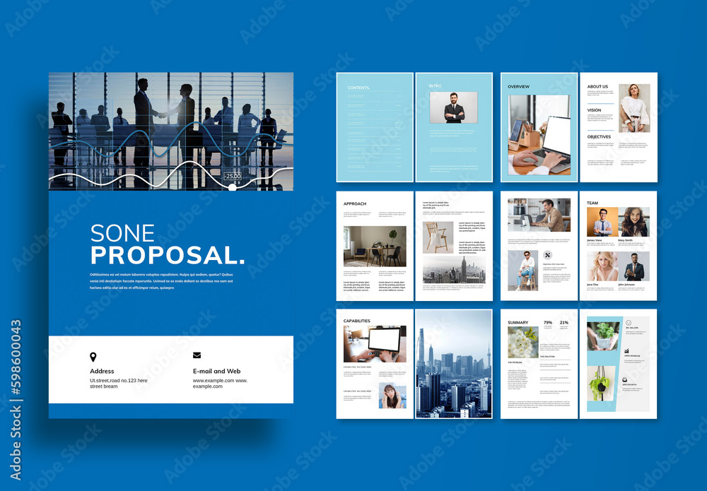 San Proposal Stock Template | Adobe Stock