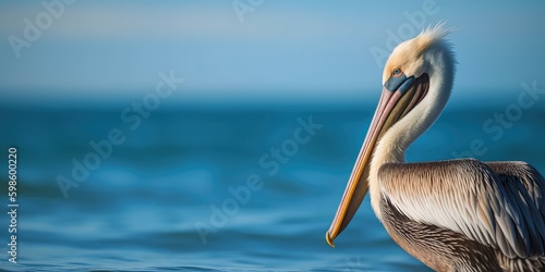 pelican with generative ai photo
