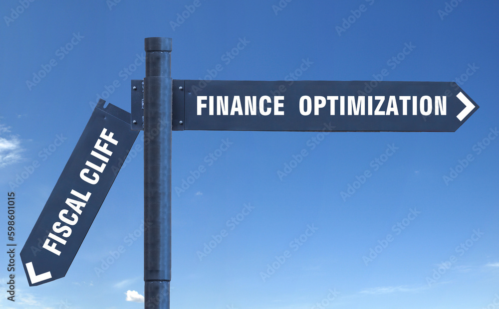 Obraz premium Road sign in the form of arrows in different directions