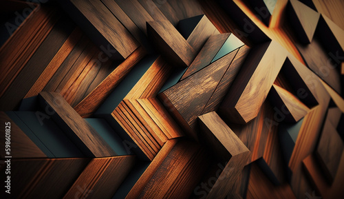 abstract glowing wood style concept digital background Created with generative Ai