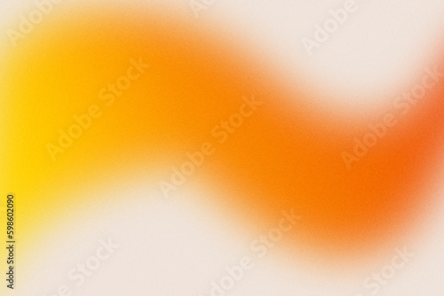 Color gradient, gradation line, grain noise texture orange blur abstract background. Yellow gradient blend mesh
