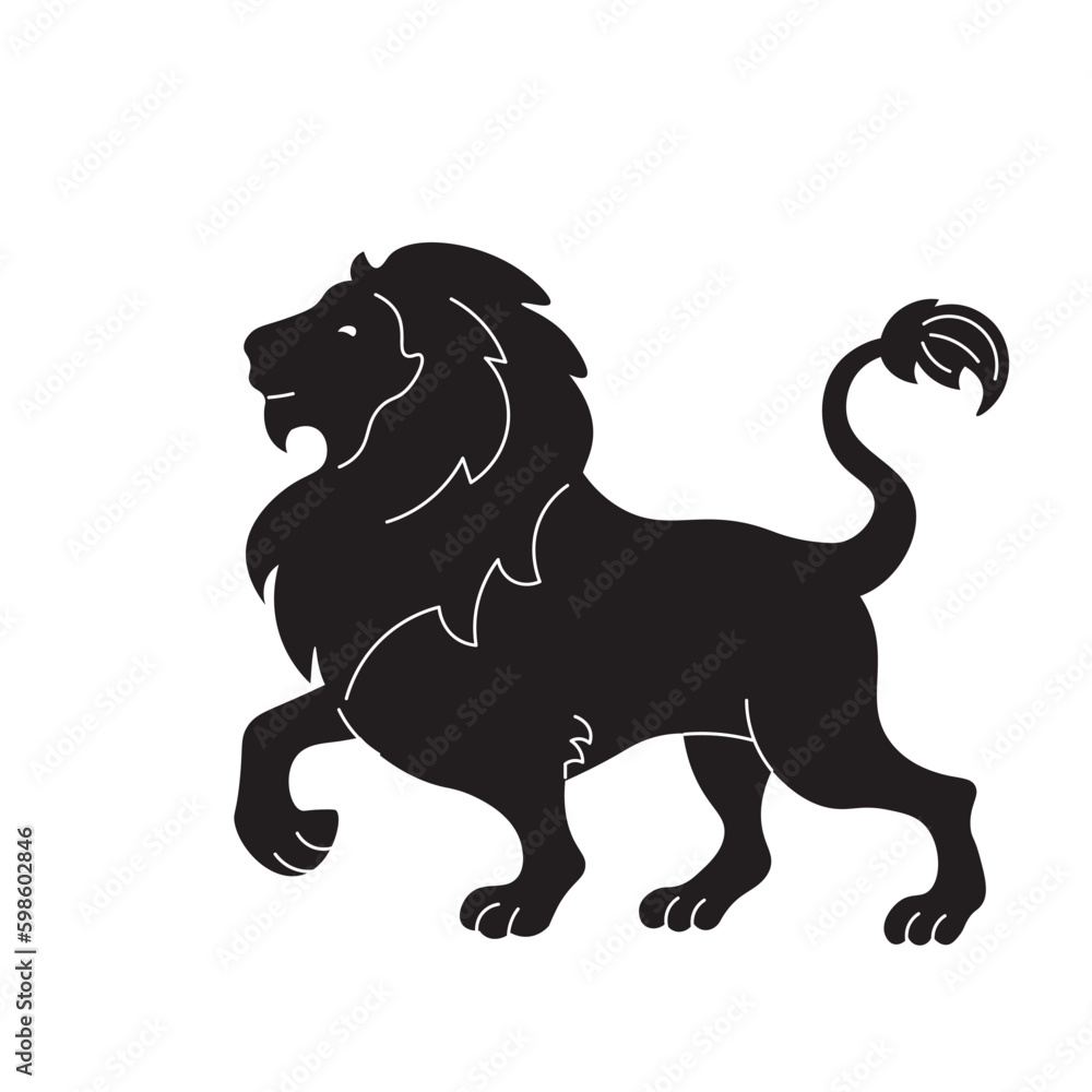 Minimal Leo constellation white background. Astrology sign Leo. Sign of the zodiac Leo. Vector illustration. 