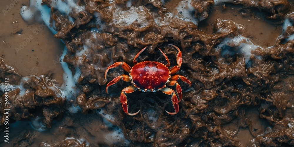 red crab with generative ai