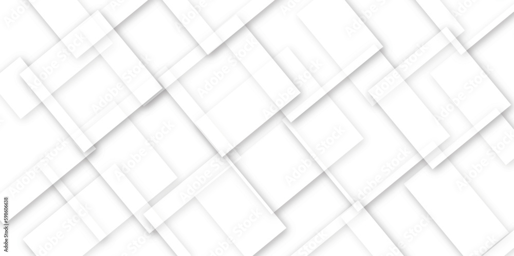 Abstract technology concept white template illustration and Geometric background with squares in bright light with soft shadows as pattern. paper texture and vector design.Rectangle Modern Background Abstract technology concept white template illustration and Geometric background with squares in bright light with soft shadows as pattern. paper texture and vector design.Rectangle Modern Background