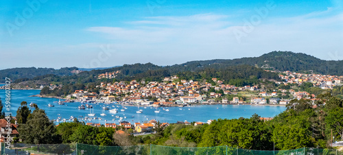 Aldan, Galicia, Spain - April 7, 2023: Aldan Bay © Manel Vinuesa