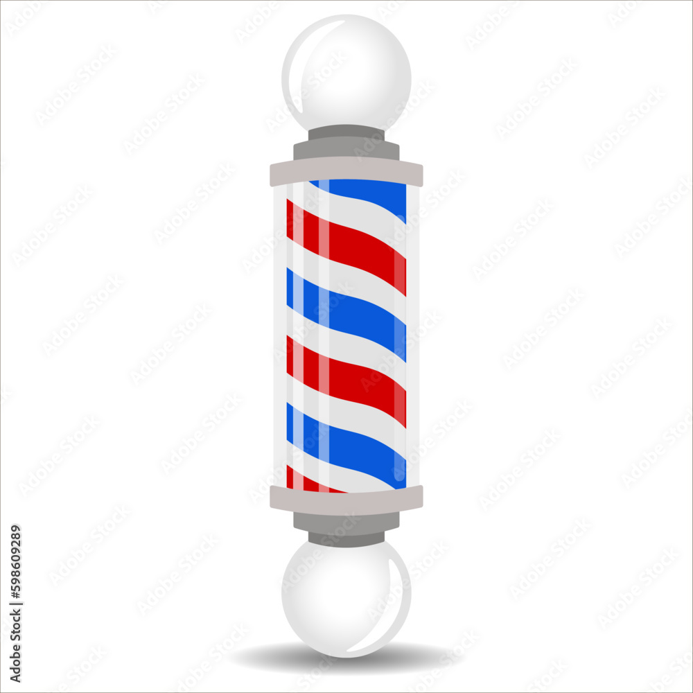 barbershop pole vector, illustration, symbol barbershop pole vector, illustration, symbol