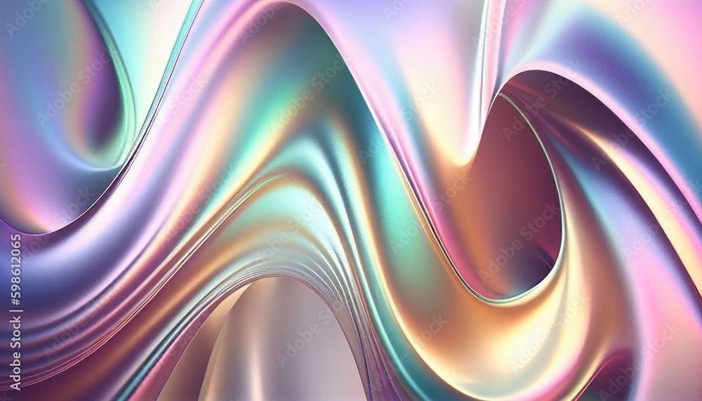 Holographic iridescent background by Generative AI Holographic iridescent background by Generative AI