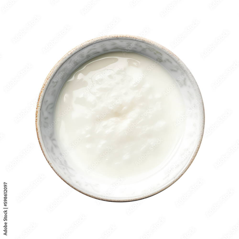 Ayran Turkish Yogurt Drink On White Plate, Turkish Dish. On An Isolated Transparent Background, Png. Generative AI Ayran Turkish Yogurt Drink On White Plate, Turkish Dish. On An Isolated Transparent Background, Png. Generative AI