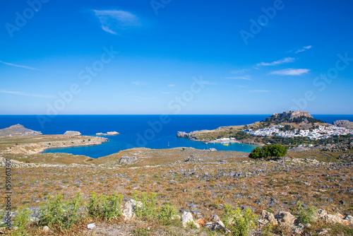 The Acropolis of Lindos in ...