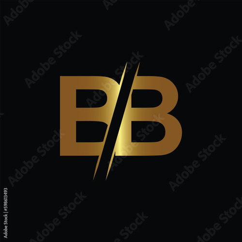 BB letter logo design template elements. BB letter vector logo.