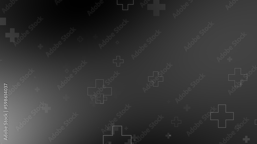 Medical health cross neon light shapes pattern on black background. Abstract healthcare with coronavirus infected deaths case concept. Medical health cross neon light shapes pattern on black background. Abstract healthcare with coronavirus infected deaths case concept.