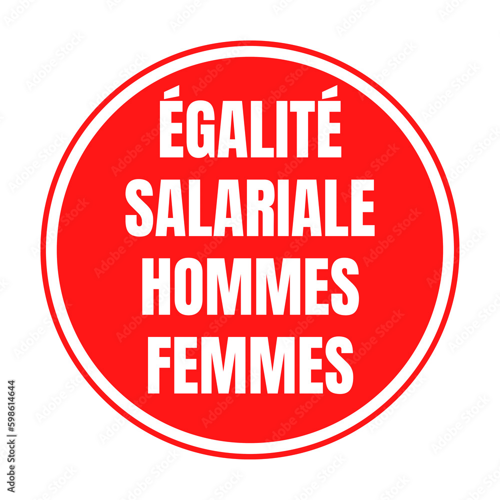 Symbole égalité salariale hommes femmes Symbole égalité salariale hommes femmes